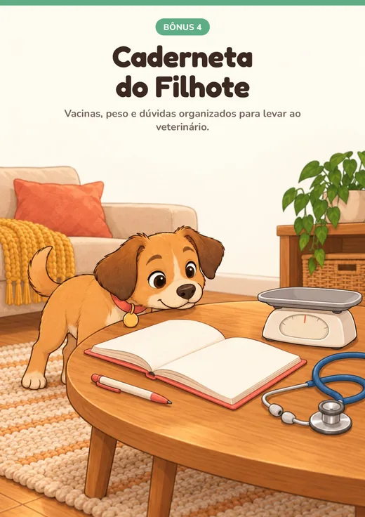 Capa do bônus Caderneta do Filhote